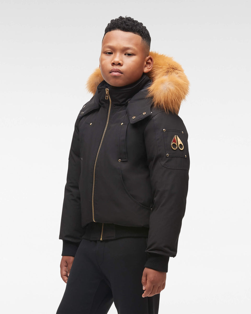 Black bomber gold zipper cheap